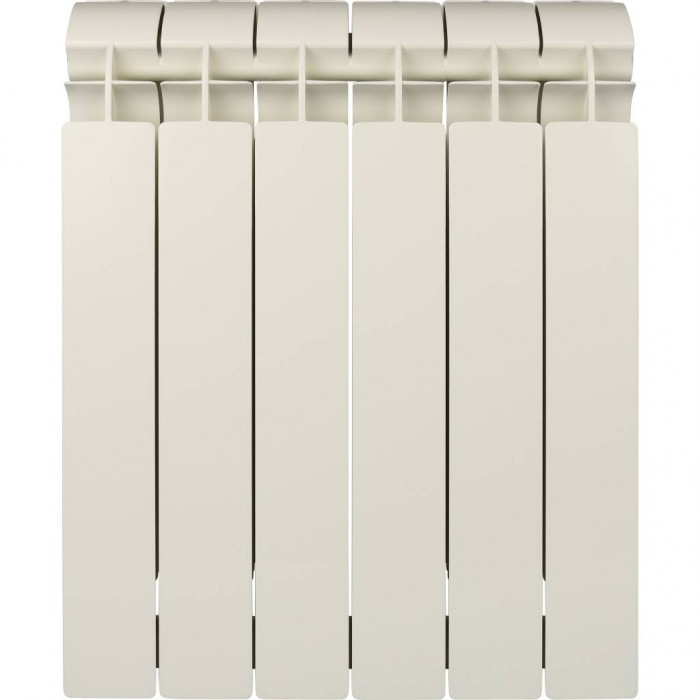 Биметаллический радиатор Global STYLE PLUS 500, 6 секций, боковое подключение, белый