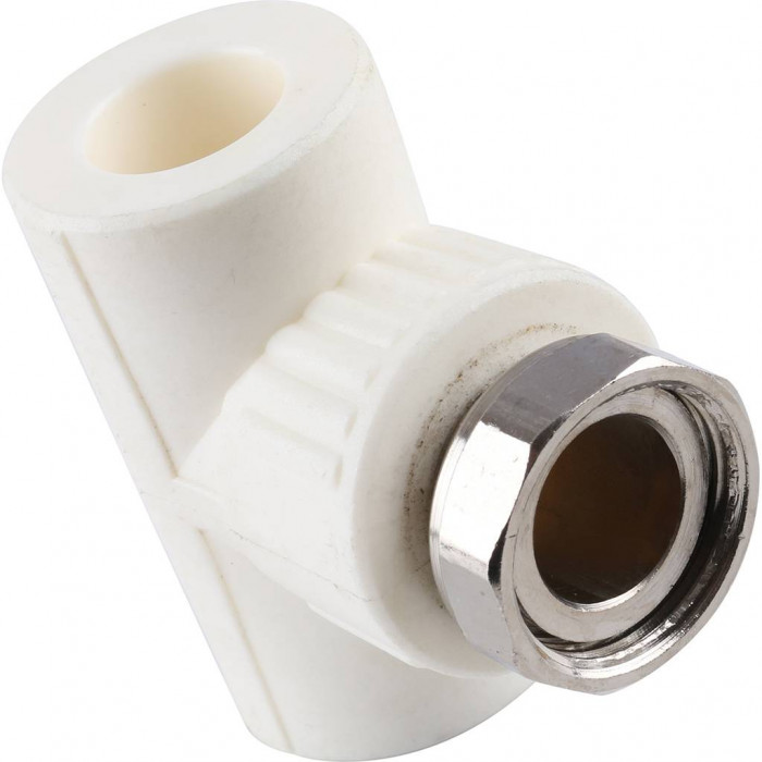 Kalde Тройник комбинированный с накидной гайкой 20х3/4