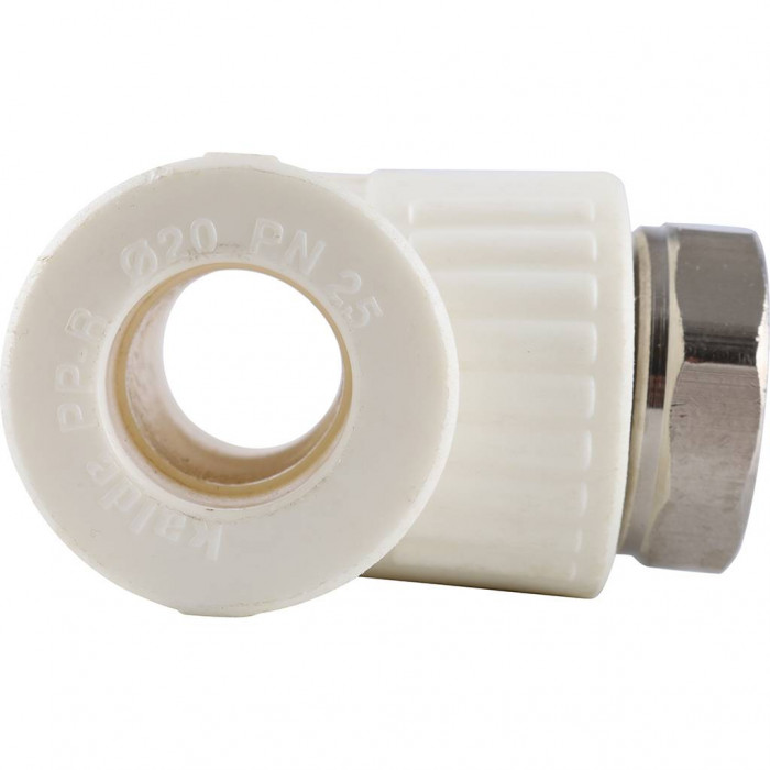 Kalde Тройник комбинированный с накидной гайкой 20х3/4