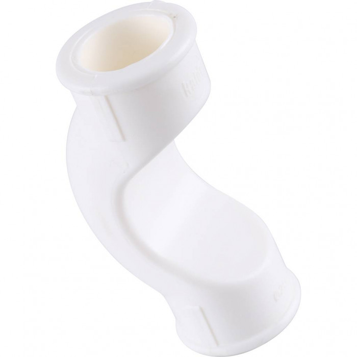 Обводное колено Kalde d=25 для полипропиленовых труб под сварку (цвет белый)