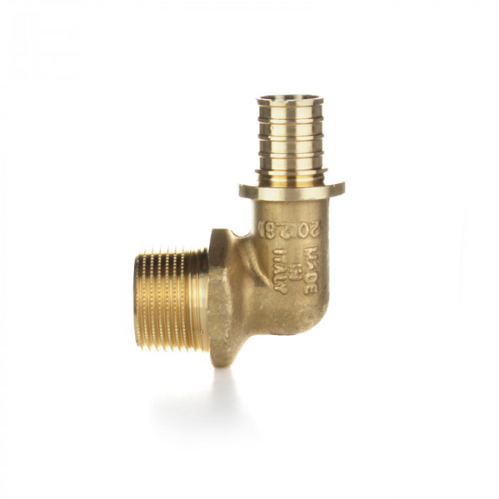 Угольник 90°, Ø 20×1/2" Н, латунь