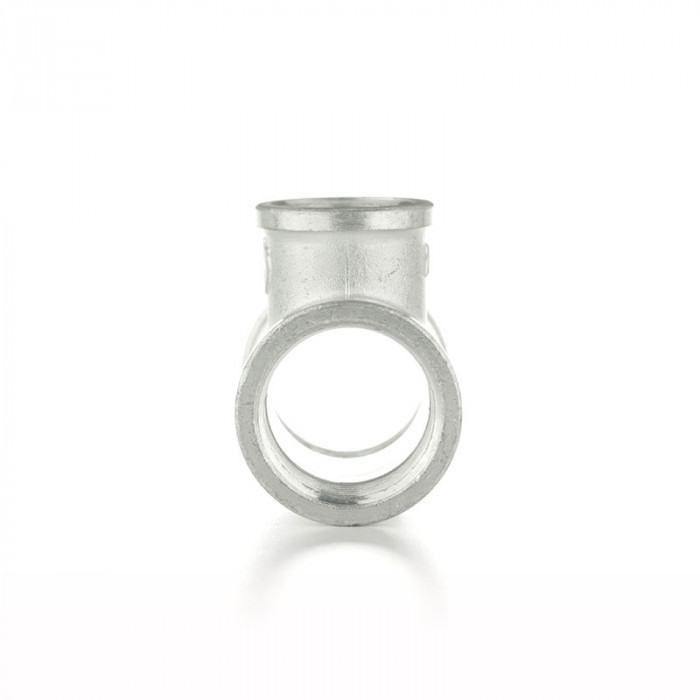 Тройник переходной, ВВВ 3/4"×1/2"×3/4", TIN латунь