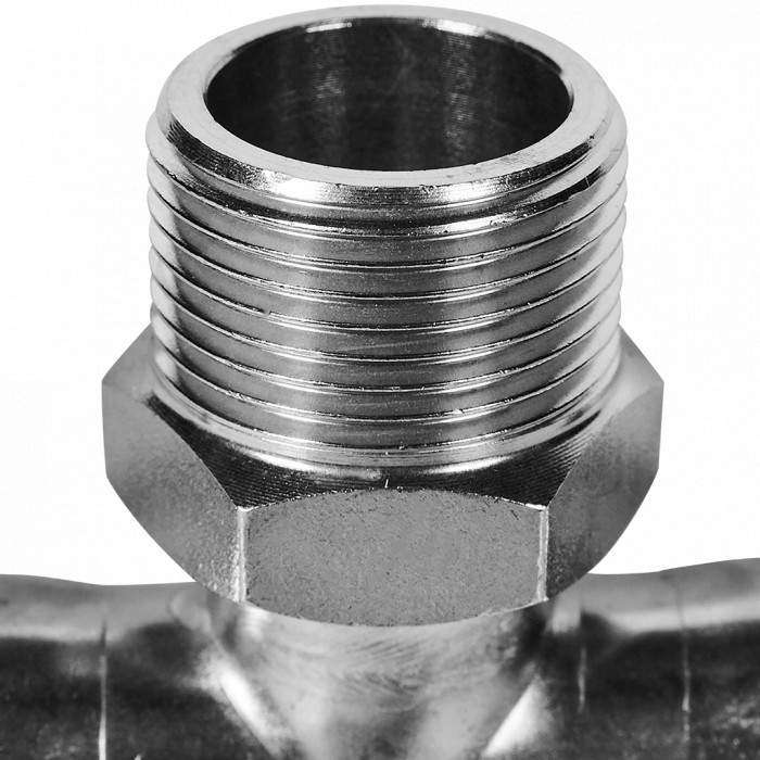 ROMMER RSS-0016-001834 ROMMER Тройник-переходник-НР, 18х3/4, из нержавеющей стали прессовой