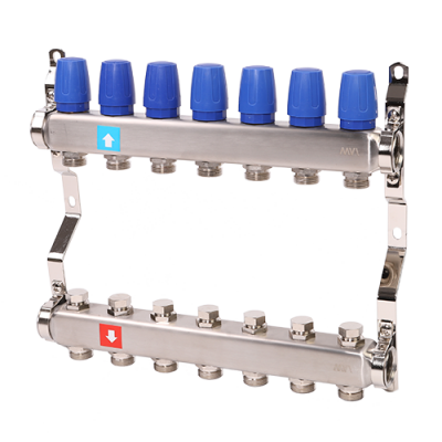 Коллектор без расходомеров, 7 выходов