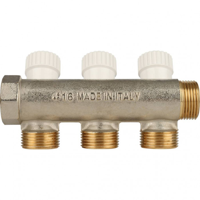 STOUT Коллектор распределительный 3/4", 3 отвода 3/4"ЕК