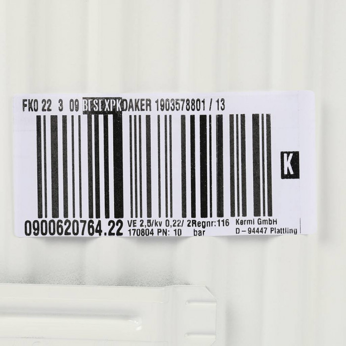 Стальной панельный радиатор Kermi Kermi Profil-K FK O 22/300/900, боковое подключение