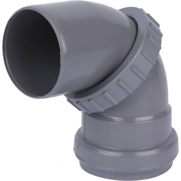 Sinikon KU.050.G Отвод универсальный D 050 серый