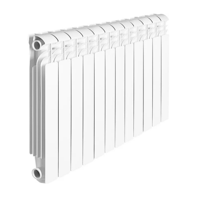 Алюминиевый радиатор Global ISEO 500 500, 12 секций, боковое подключение, белый
