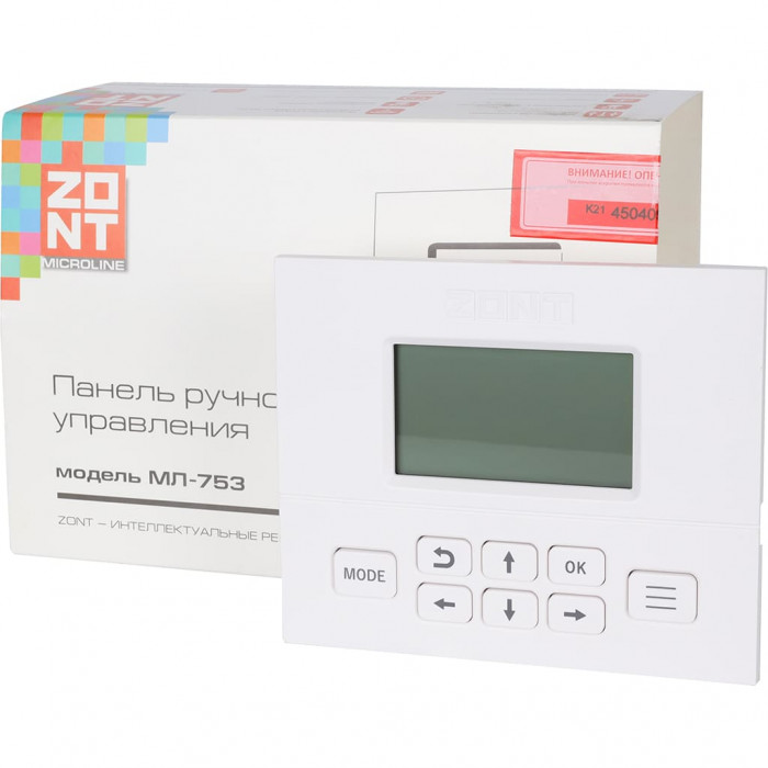ZONT ML00004742 ZONT МЛ-753 Выносная панель управления для контроллеров