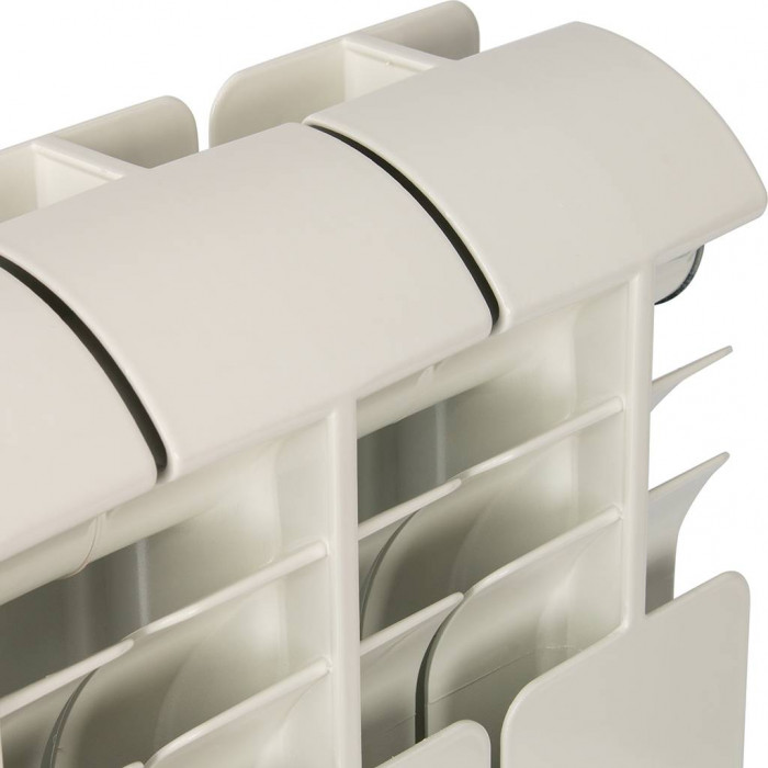 Алюминиевый радиатор Global ISEO 350 350, 8 секций, боковое подключение, белый