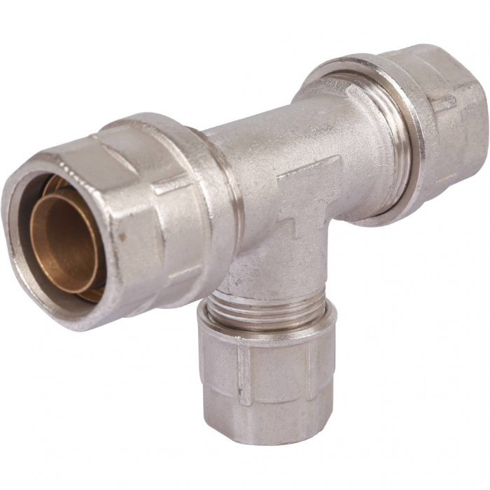 Тройник переходной Prandelli Multyrama (26.3х20.2х26.3) для металлопластиковых труб винтовой