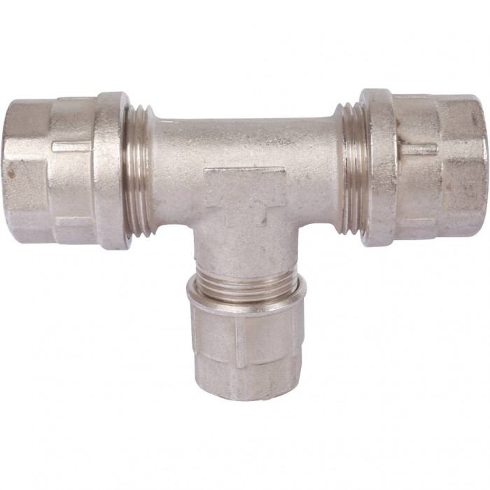 Тройник переходной Prandelli Multyrama (26.3х20.2х26.3) для металлопластиковых труб винтовой