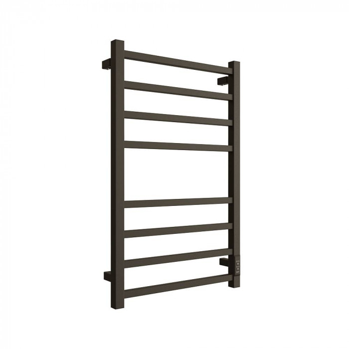 STOUT  SHQ-F2QQ-008050 STOUT полотенцесушитель электрический FORTE quadro 80*50 Черный матовый