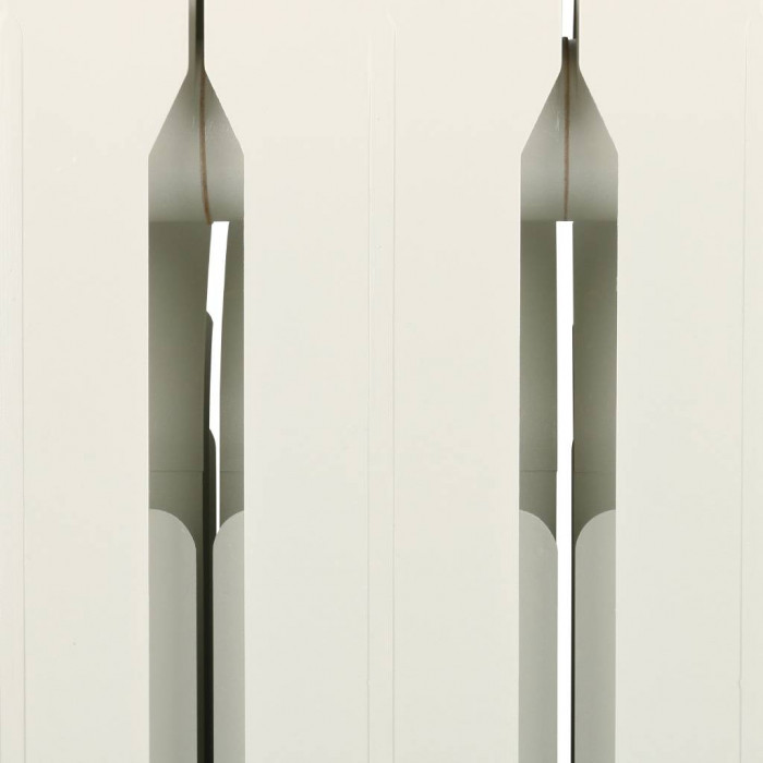 Алюминиевый радиатор Global ISEO 350 350, 14 секций, боковое подключение, белый