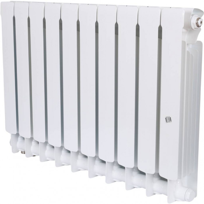 Биметаллический радиатор RIFAR BASE VENTIL 500, 10 секций, нижнее правое подключение, белый