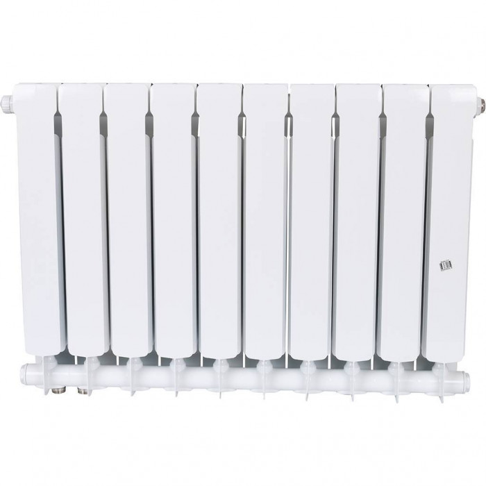 Биметаллический радиатор RIFAR BASE VENTIL 500, 10 секций, нижнее правое подключение, белый