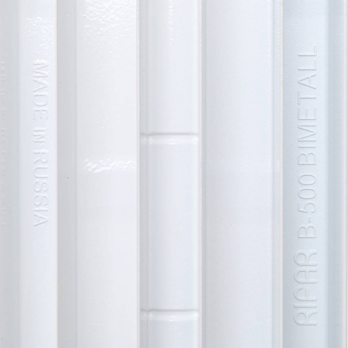 Биметаллический радиатор RIFAR BASE VENTIL 500, 10 секций, нижнее правое подключение, белый