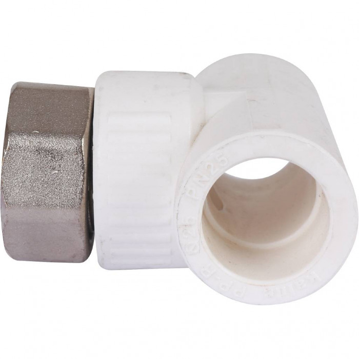 Kalde Тройник комбинированный с накидной гайкой 25х1