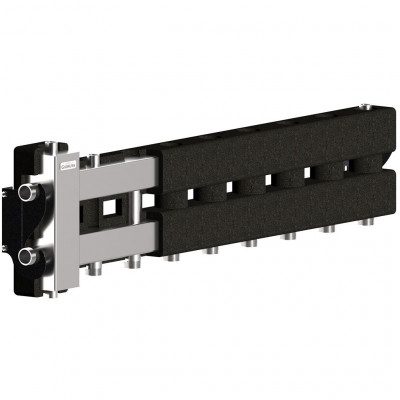 Балансировочный коллектор GIDRUSS BMSS-60-5D.EPP (до 60 кВт, вх. G 1, 4+1 контура G 1, 4D-кронштейны K.UMS, EPP-термоизоляция)