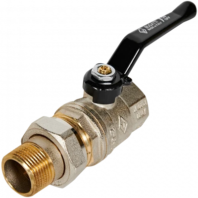 Кран шаровой BUGATTI Oregon 3/4” с полусгоном (ручка-рычаг алюминий) внут-наруж резьба