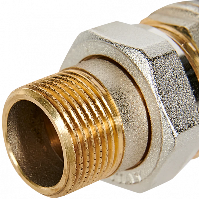 Кран шаровой BUGATTI Oregon 3/4” с полусгоном (ручка-рычаг алюминий) внут-наруж резьба