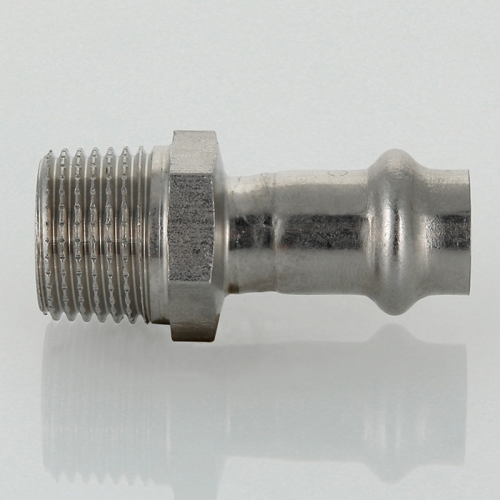 Valtec VTi.901.I.001804 Пресс-фитинг из нержавеющей стали с наружной резьбой 18 мм х 1/2"