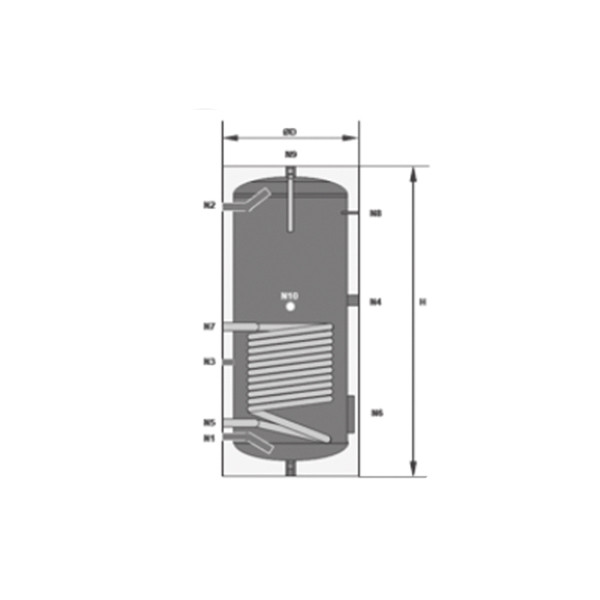 Косвенный водонагреватель Ecosystem S 160, 160 л