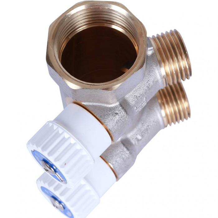 STOUT Коллектор распределительный 1", 2 отвода 1/2" плоское уплотнение