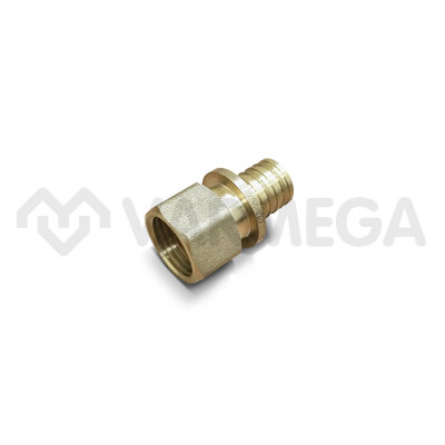 Муфта переходная (переходник) с внутренней резьбой Varmega Slide-fit VM51319, 32х1&quot;, латунная, аксиальная