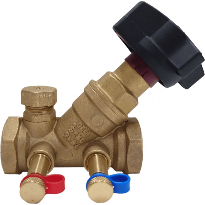 Клапан балансировочный Эффективный Инжиниринг STAD DN50 PN16 ручной с дренажем