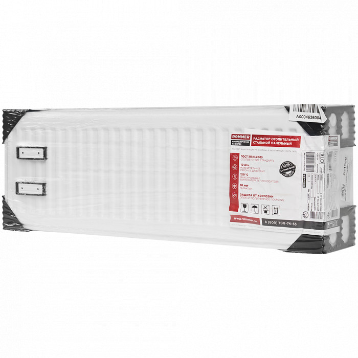Стальной панельный радиатор ROMMER Compact 33/300/900
