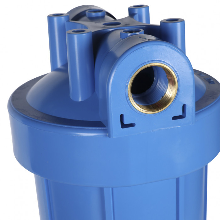 AquaFilter AQM Корпус 20ВВ, вход 1 FH20B1-B-WB фильтр в сборе (колба, ключ, кронштейн, манометр) без картриджа