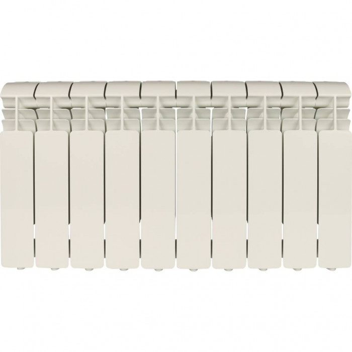 Алюминиевый радиатор Global ISEO 350 350, 10 секций, боковое подключение, белый