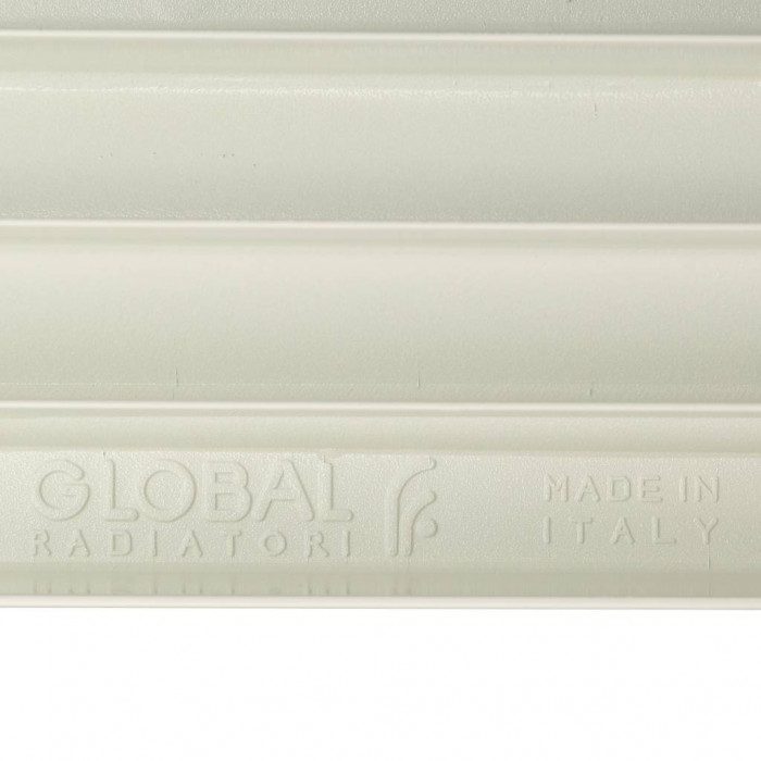 Алюминиевый радиатор Global ISEO 350 350, 10 секций, боковое подключение, белый