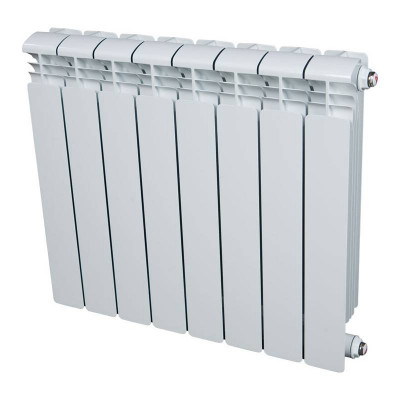 Биметаллический радиатор RIFAR BASE VENTIL 350, 8 секций, нижнее правое подключение, белый