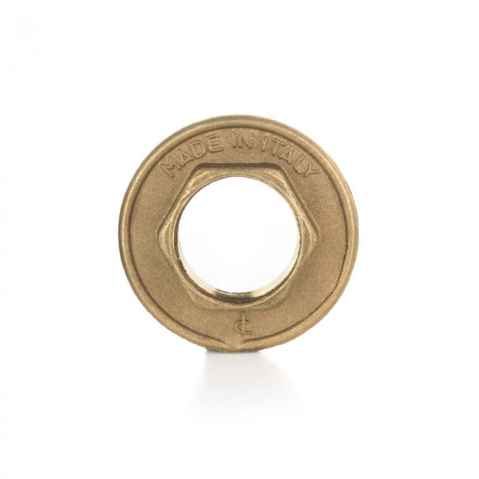 Стопорная гайка с фланцем, В 3/4", латунь