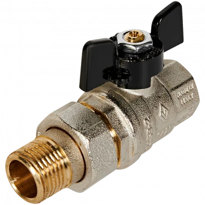 Кран шаровой BUGATTI Oregon с полусгоном (ручка-бабочка) внут-наруж резьба 1/2