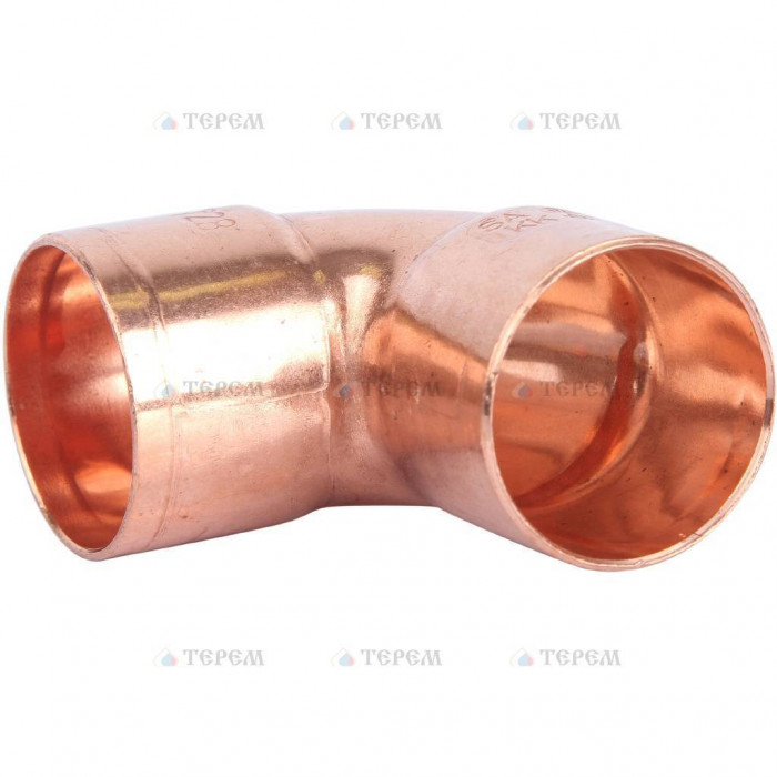 Sanha 5090 угол 90° ВП-ВП, медь 28, для медных труб под пайку