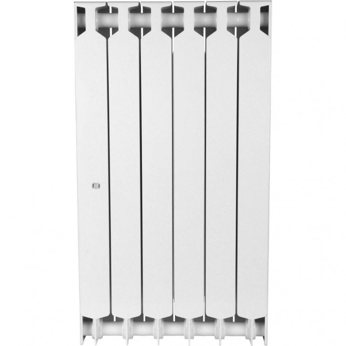 Биметаллический радиатор RIFAR SUPReMO 800, 6 секций, боковое подключение, белый