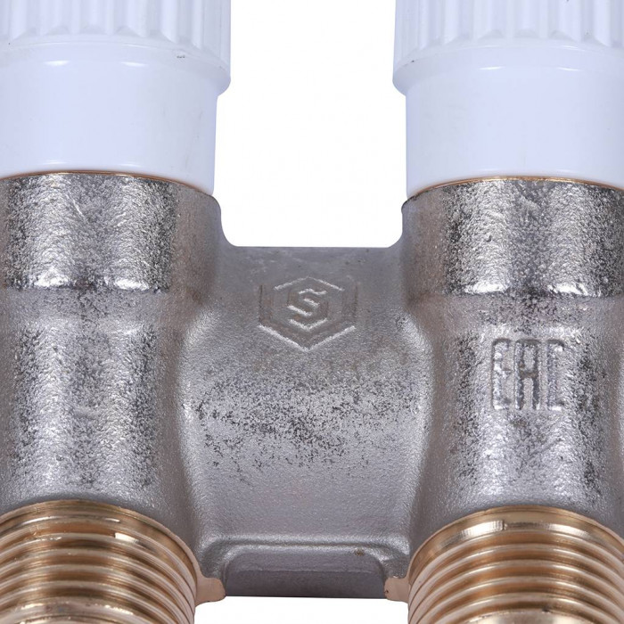 STOUT Коллектор распределительный 1", 3 отвода 1/2" плоское уплотнение