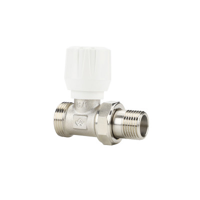 Радиаторный клапан (вентиль) ручной регулировки Varmega VM10102, 1/2&quot; x 3/4&quot;EK НР, прямой