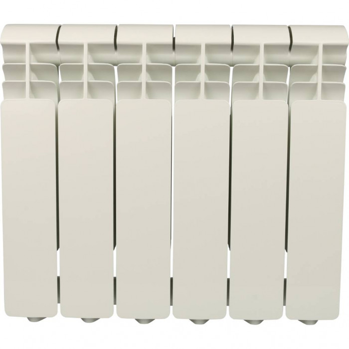 Алюминиевый радиатор Global ISEO 350 350, 6 секций, боковое подключение, белый