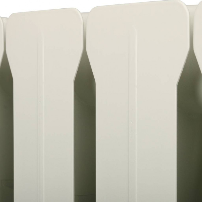 Алюминиевый радиатор Global ISEO 350 350, 6 секций, боковое подключение, белый