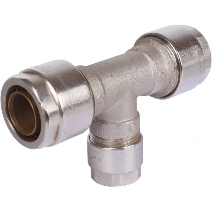 Тройник переходной Prandelli Multyrama (32.3х26.3х32.3) для металлопластиковых труб винтовой