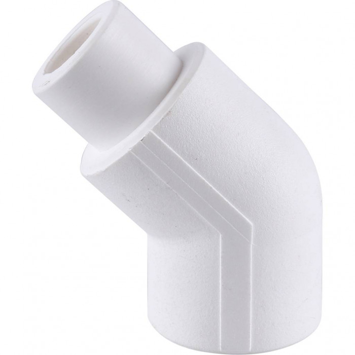 Угольник 45* Kalde d=20 вн\нар (цвет белый)