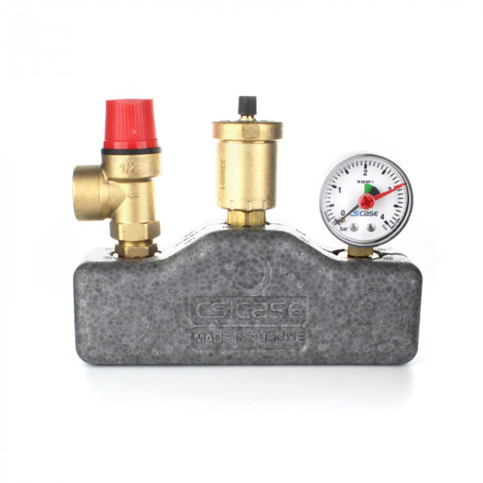 Группа безопасности котла до 50 кВт, присоединение резьбовое В 1"