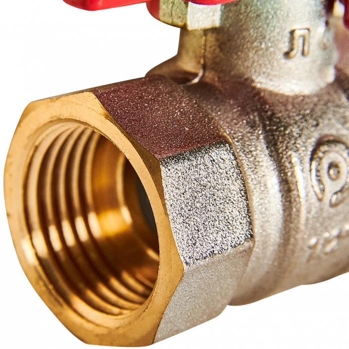 Кран шаровой ROMMER ВР/НР, ручка бабочка 1/2