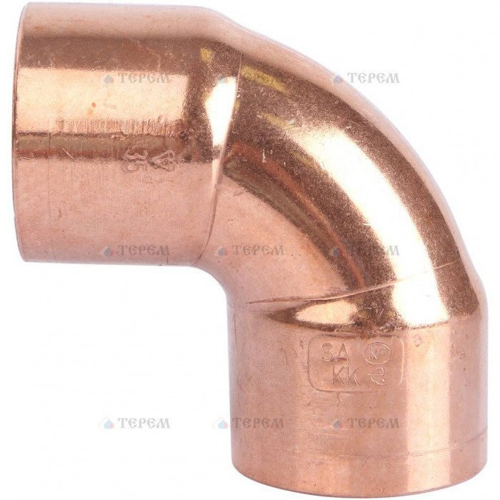 Sanha 5090 угол 90° ВП-ВП, медь 35, для медных труб под пайку
