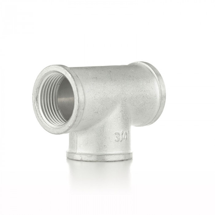 Тройник равнопроходной, ВВВ 1 1/2", TIN латунь