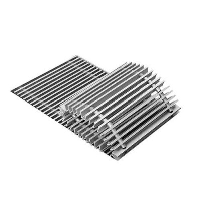 Решетка рулонная Techno РРА 250-1400.02.000/C алюминиевая, цвет серебро, высота 20 мм, ширина 240 мм, длина 1390 мм.